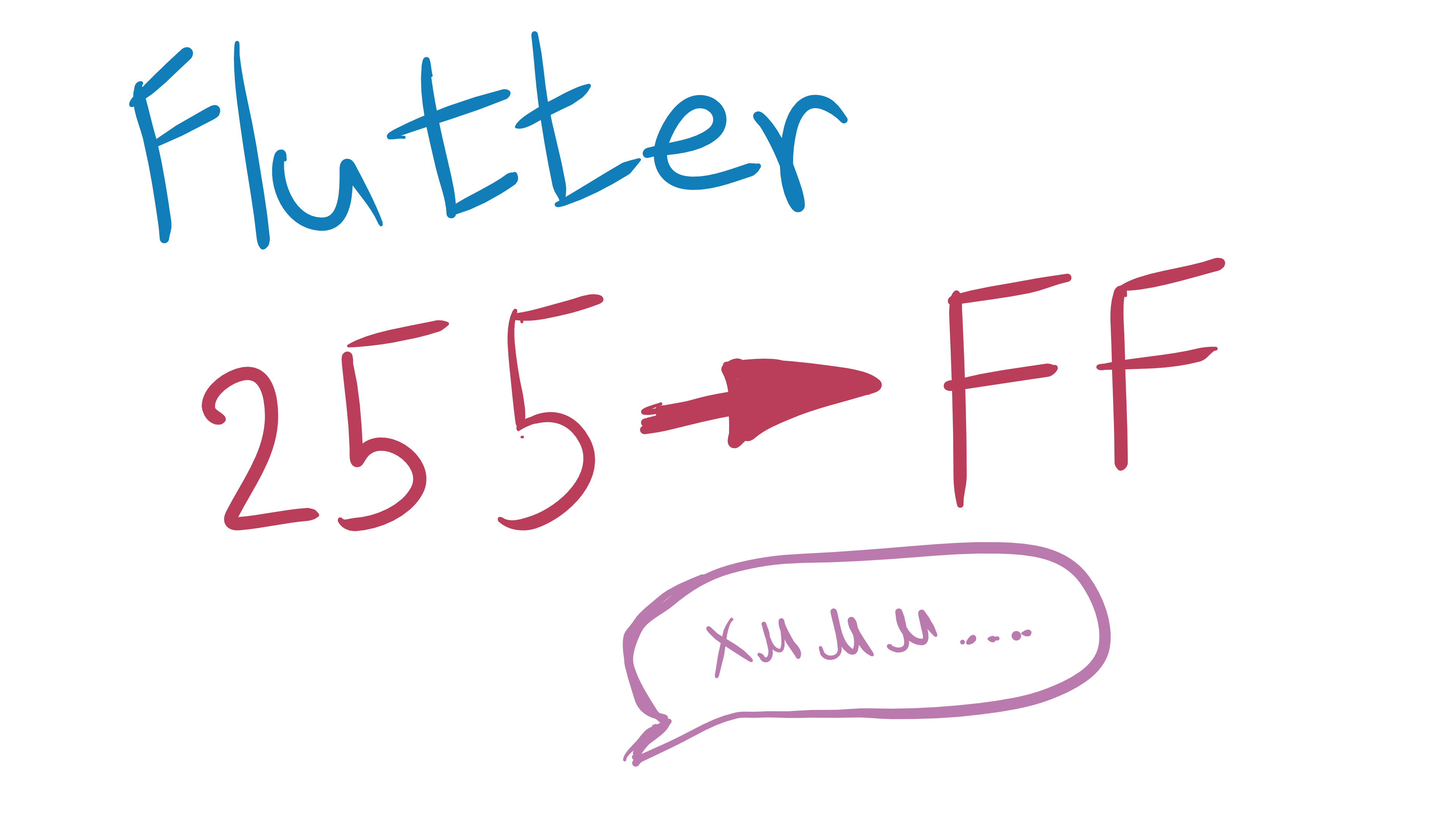 Перевод числа в 16-тиричную систему счисления во Flutter